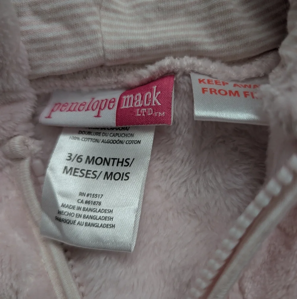 Bundle Baby Girls Fleece Footed Pajamas And Swaddle - Picture 5 of 7